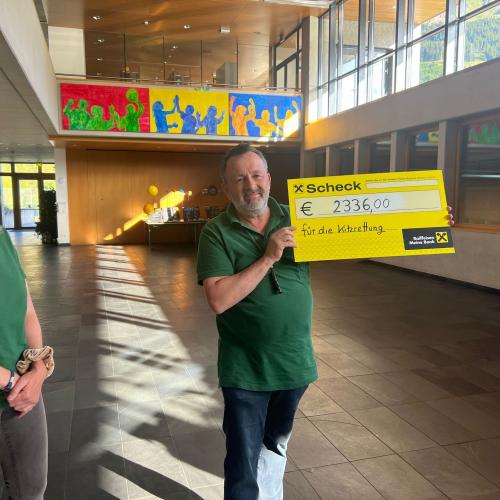 Spendenübergabe Kitzrettung